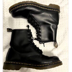 Dr. Martens 1460W Leather Women's Lace Up Boots Black Size 10 Womens